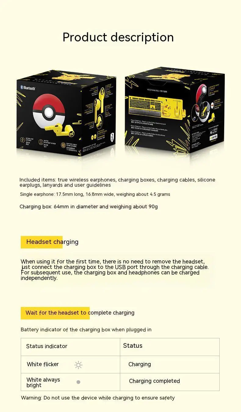 Bluetooth Pokémon Earbuds