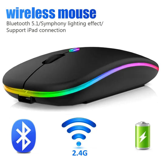 Wireless Bluetooth RGB Mouse