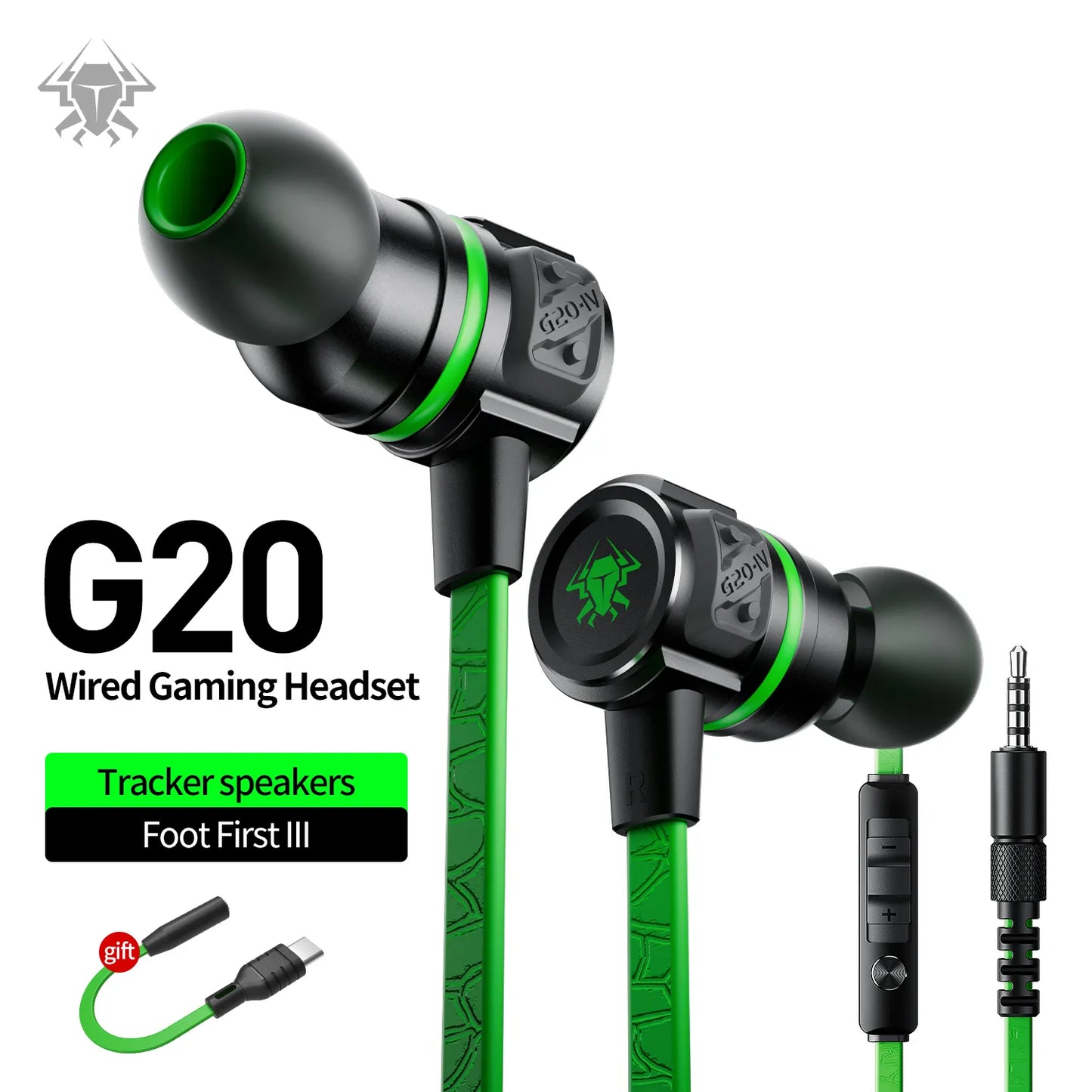 Gaming headphone TYPE C/3.5mm G20 hammerhead