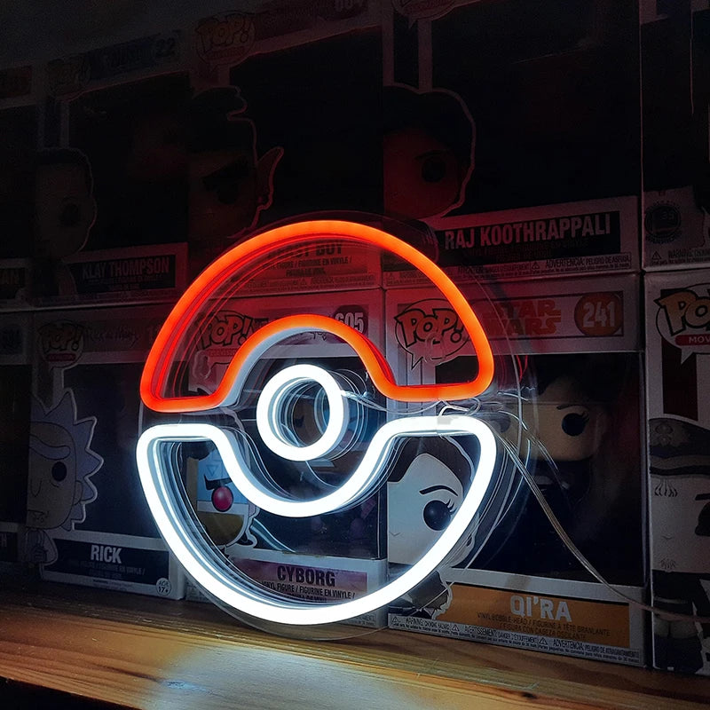 *NEW*Pokeball LED Neon Light (USB Powered)