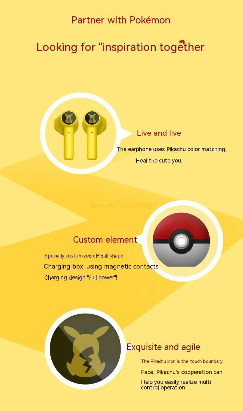 Bluetooth Pokémon Earbuds