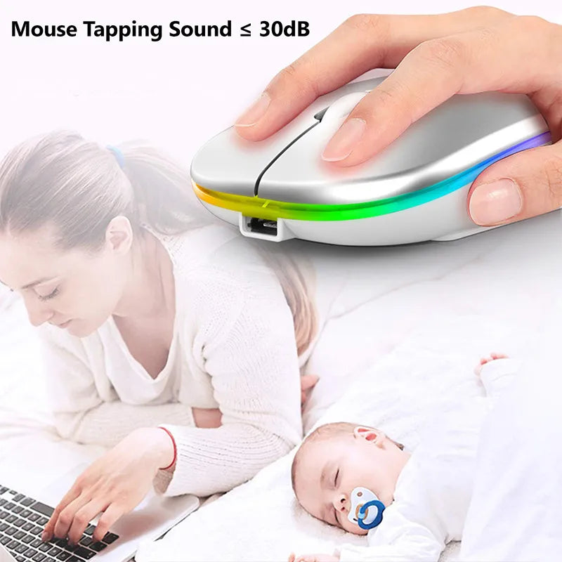 Wireless Bluetooth RGB Mouse